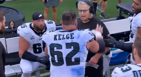 jason kelce shoving coach